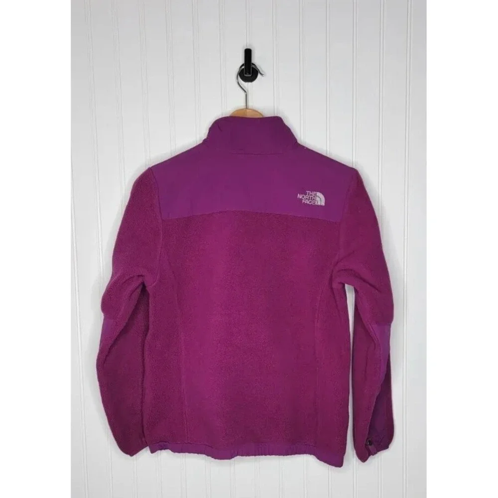 The North Face Denali Fleece Full Zip Jacket Girl's size Large 14/16 Purple